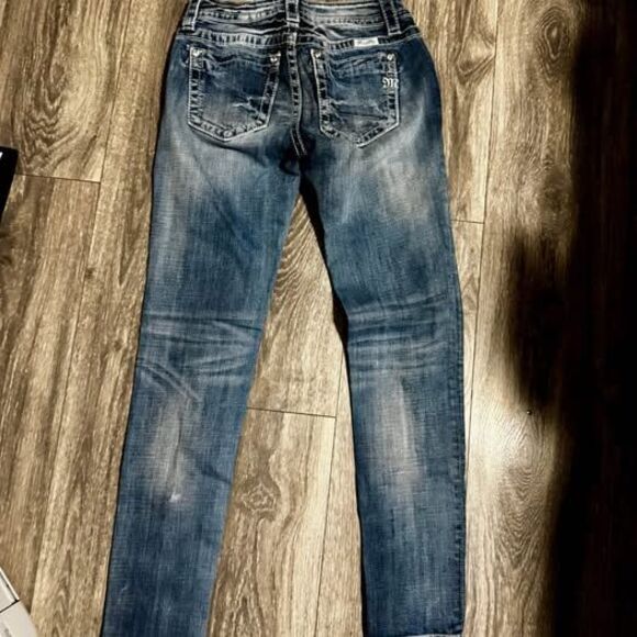 Miss Me Jeans- Size 26- Mid Rise Cuffed Skinny - Picture 3 of 5